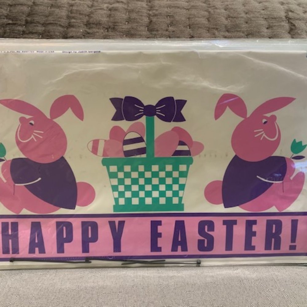 "Happy Easter" Vinyl Magnetic Mailbox Cover NIB